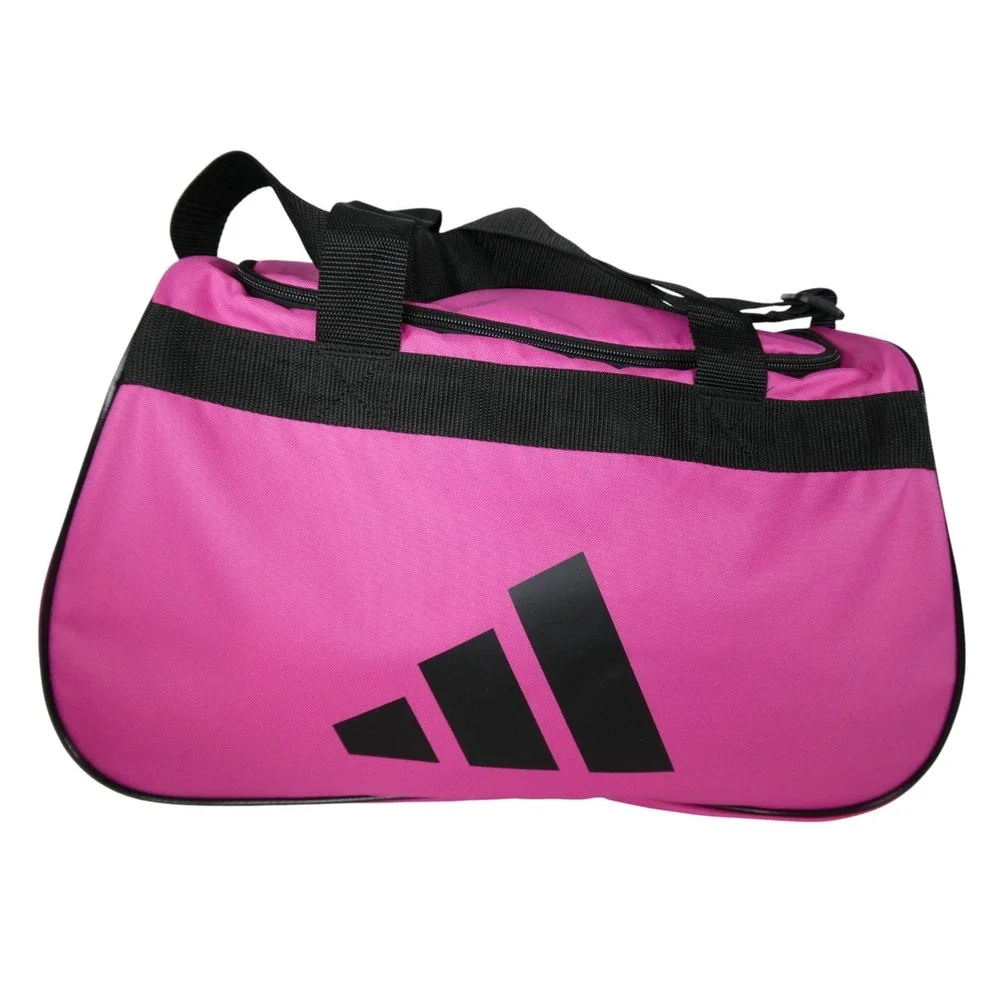 Adidas Power Gym Small Duffle Bag Intense Pink Black‎ Logo Sports Travel
